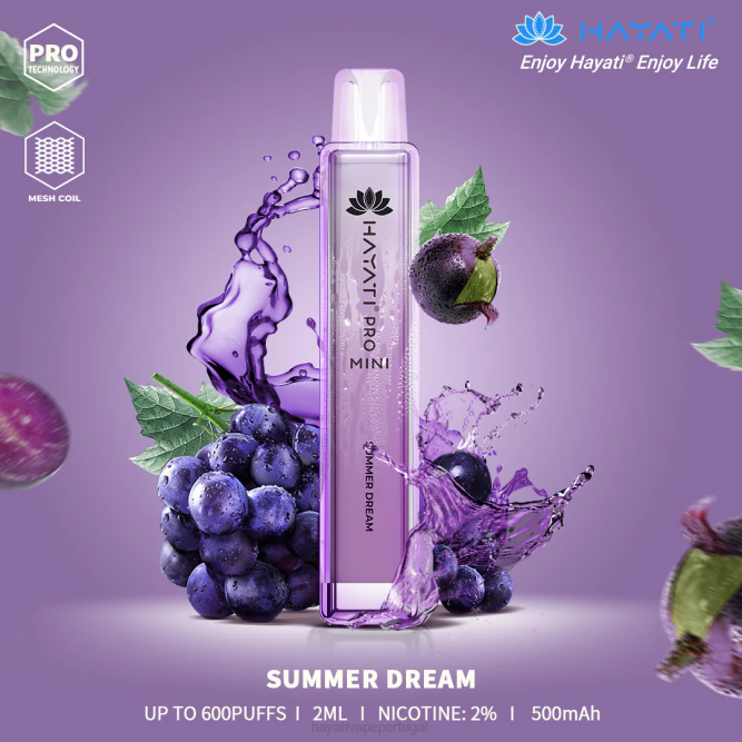 Hayati Pro Mini descartável - JR6H23 Hayati Vape Portugal sonho de verão