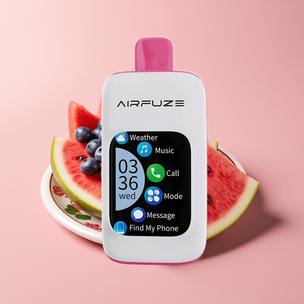 AirFuze Smart Pro 40000 Puffs 900mAh Recarregável 20ML 2% 5% Nicotina Mirtilo Melancia AirFuze Smart Pro 40000 Puffs 900mAh Recarregável 20ML 2% 5% Nicotina Mirtilo Melancia