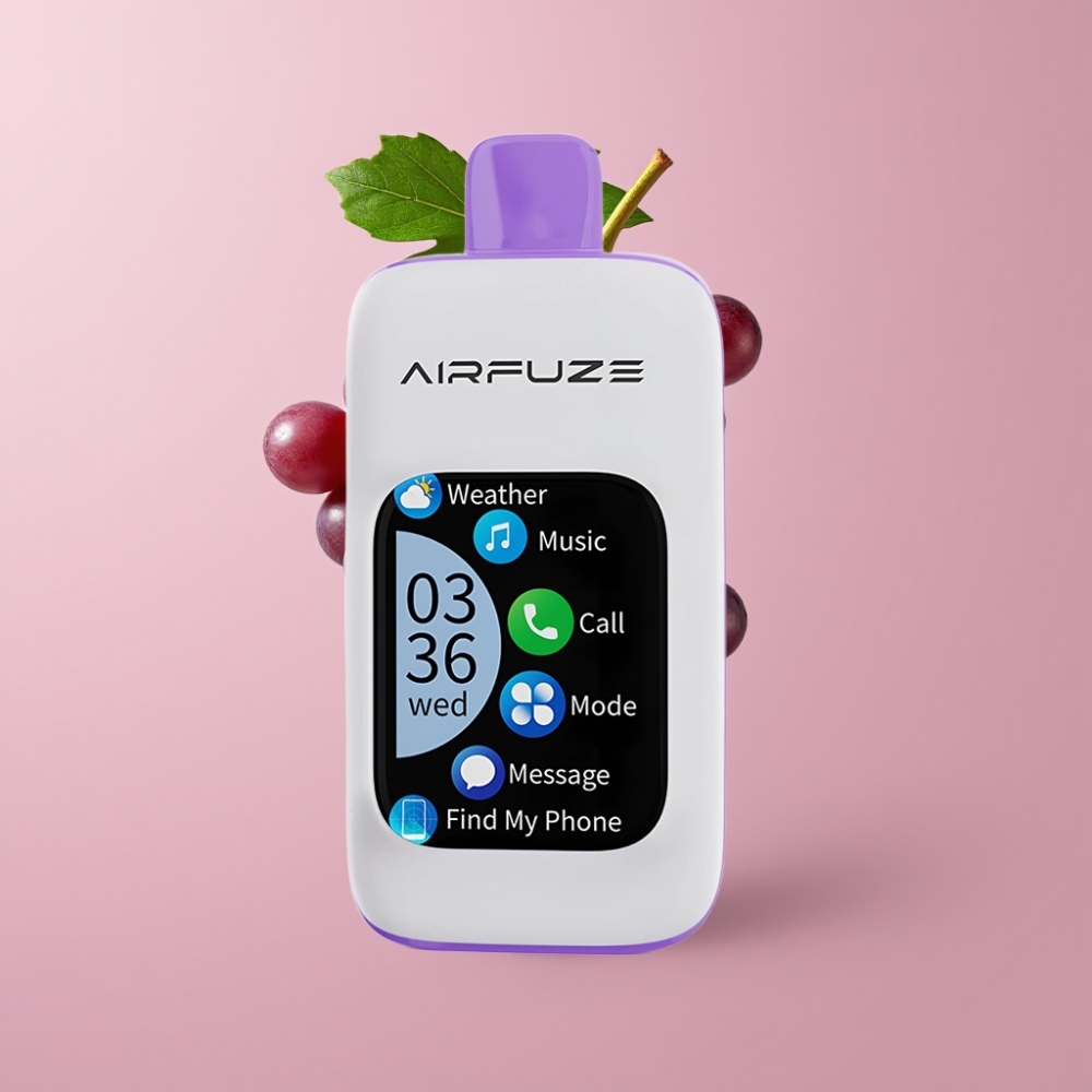 AirFuze Smart Pro 40000 Puffs Recarregável 900mAh 20ML 2% 5% Nicotina Uva Explosiva AirFuze Smart Pro 40000 Puffs Recarregável 900mAh 20ML 2% 5% Nicotina Uva Explosiva