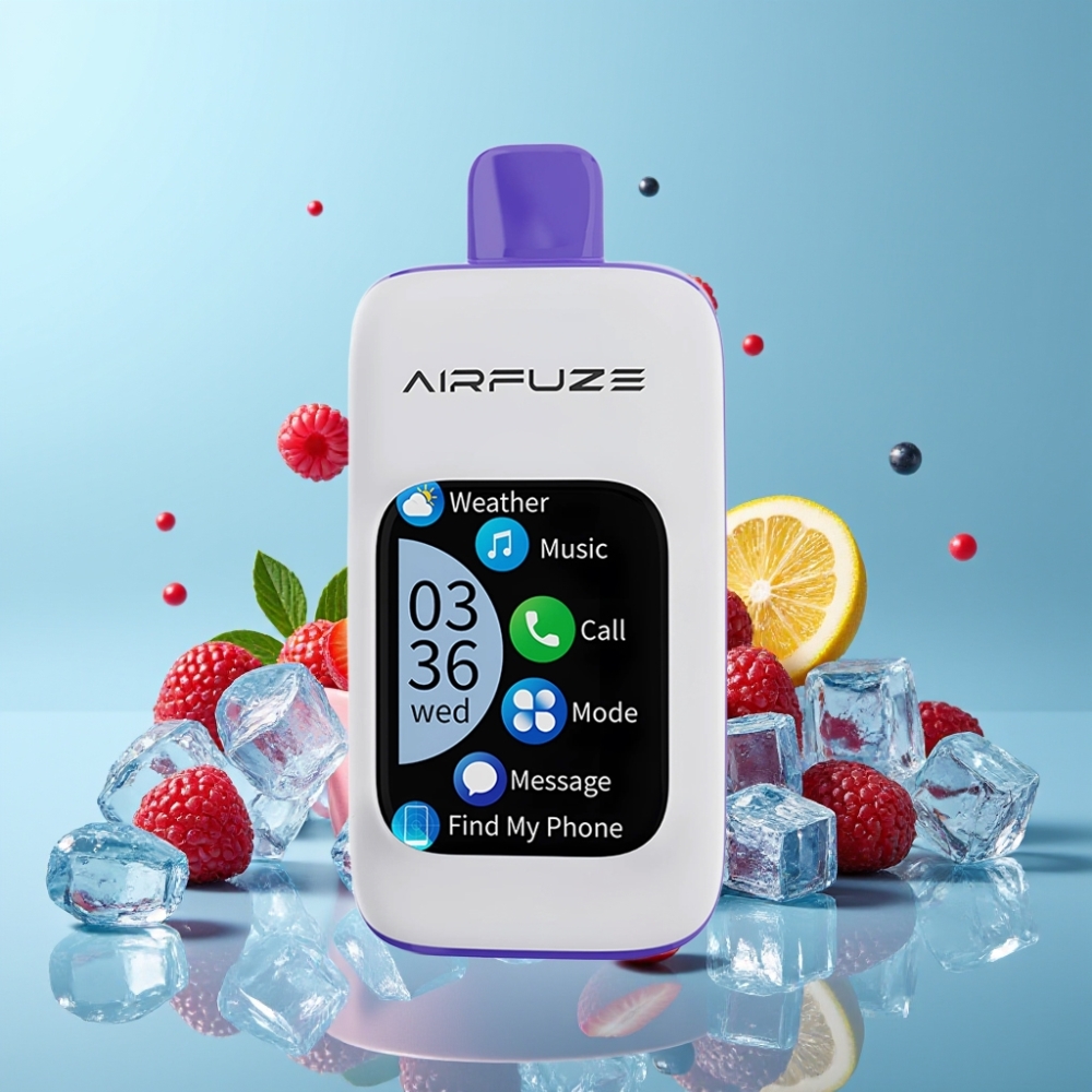 Airfuze Smart Pro 40000 Puffs Recarregável 900mAh 20ML 2%/5% Nicotina Música Azul Razz Ice Airfuze Smart Pro 40000 Puffs Recarregável 900mAh 20ML 2%/5% Nicotina Música Azul Razz Ice