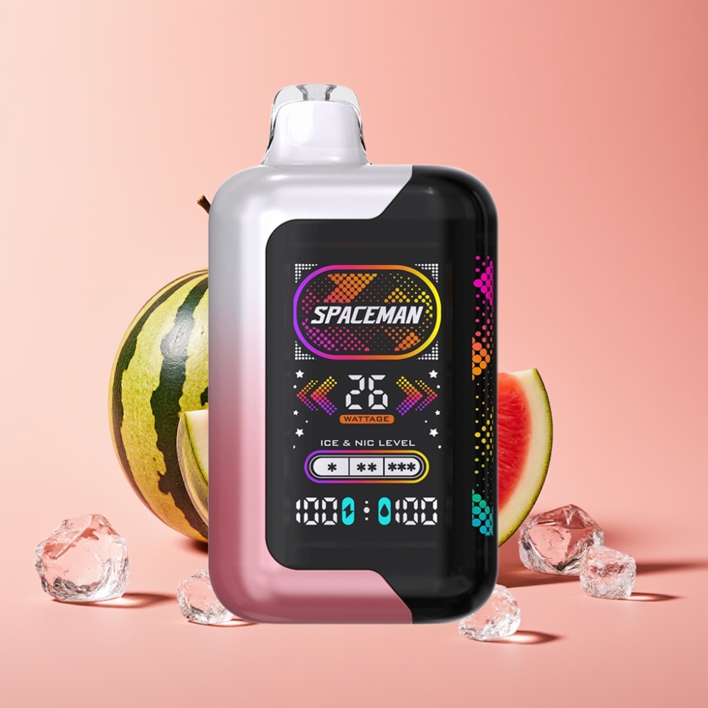 SMOK SPACEMAN SP40000 Zero Nic 40000 Puffs 20ml 0mg Tela LED 2.28" Melancia Ice SMOK SPACEMAN SP40000 Zero Nic 40000 Puffs 20ml 0mg Tela LED 2.28" Melancia Ice