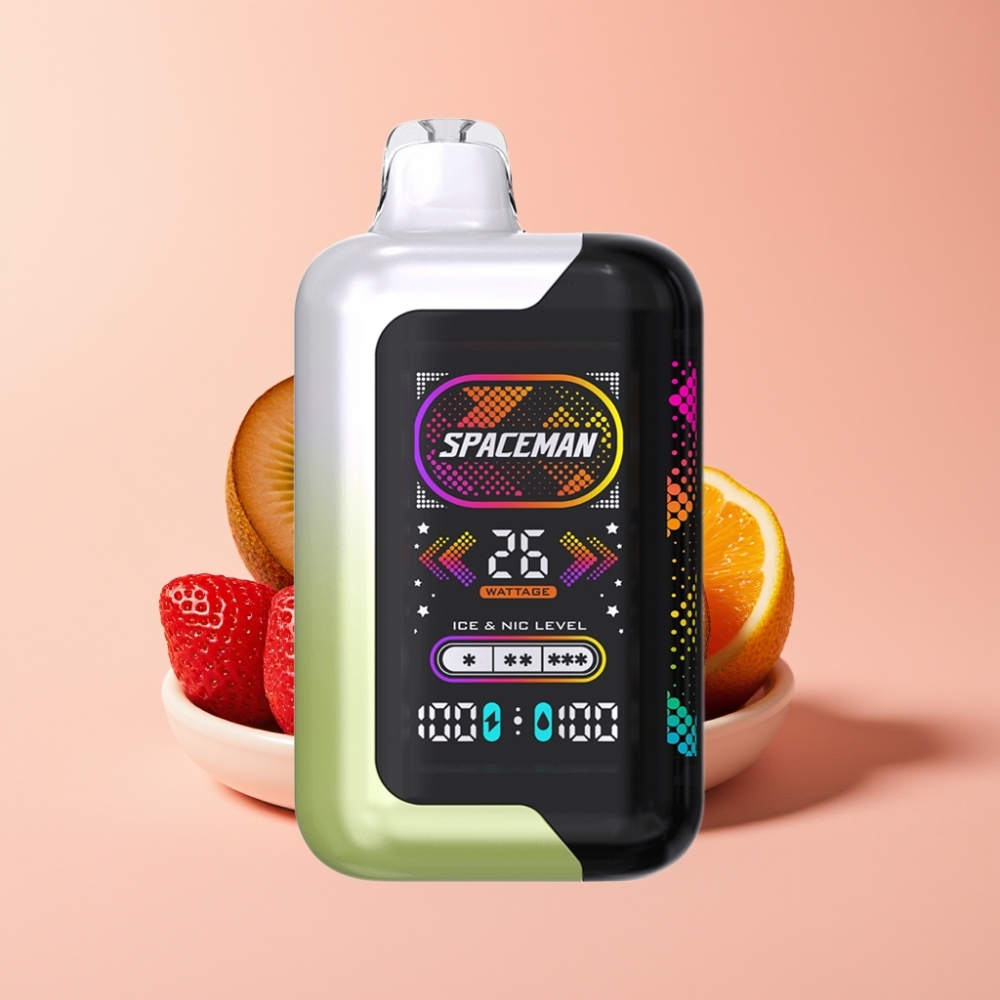SMOK SPACEMAN SP40000 Zero Nic 40000 puffs 20ml 0mg bateria 1000mAh Morango Kiwi SMOK SPACEMAN SP40000 Zero Nic 40000 puffs 20ml 0mg bateria 1000mAh Morango Kiwi