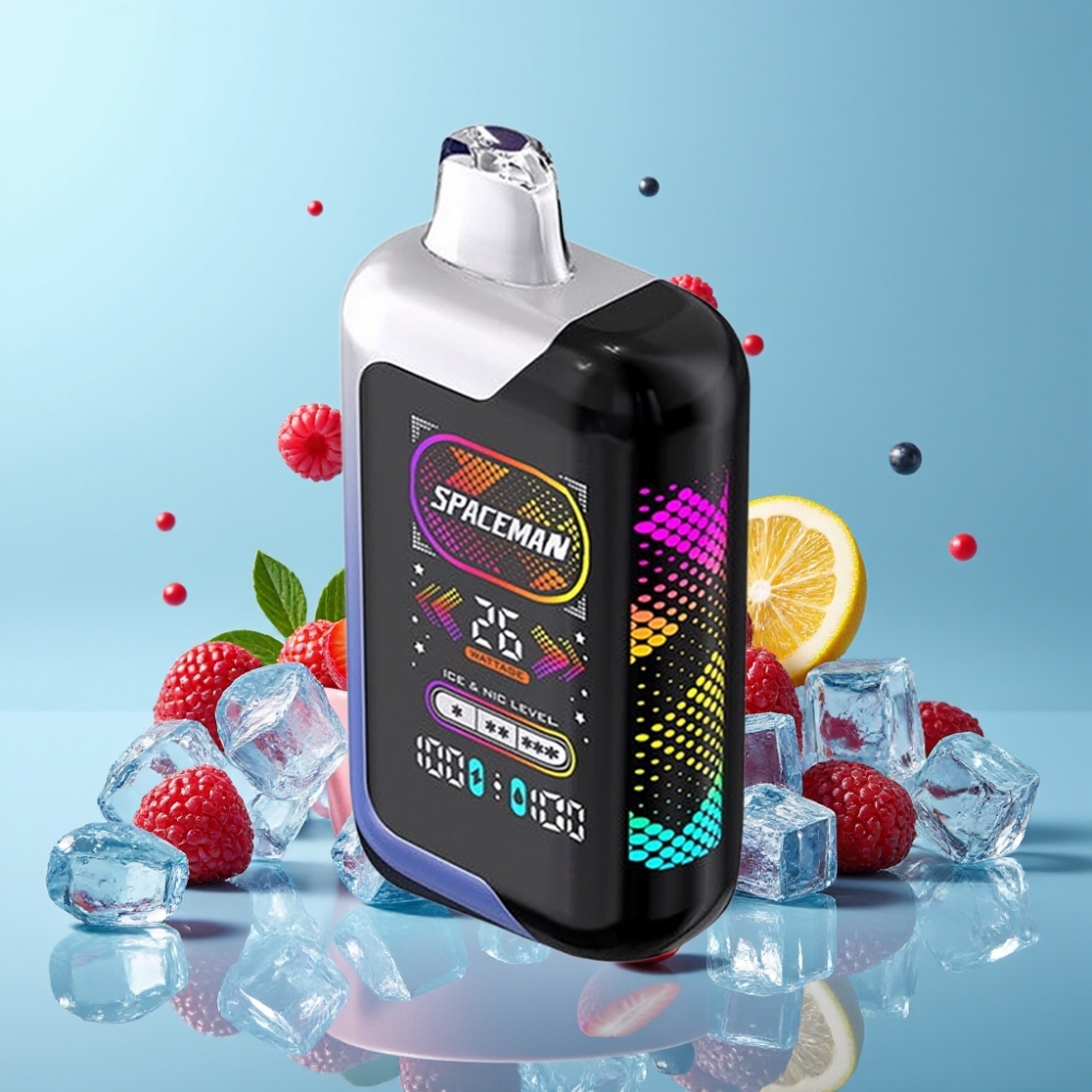 SMOK SPACEMAN SP40000 Zero Nic 40000 tragadas 20ml 0mg sem nicotina Blue Razz Ice